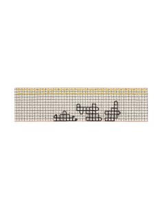 Bandas Single Tappeto D White 240x60 by Gan Rugs