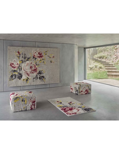 Canevas Flowers Tappeto Natural 200x300 by Gan Rugs