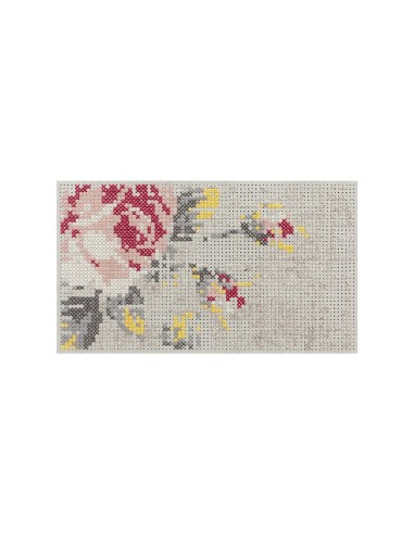 Canevas Flowers Tappeto Natural 80x145 by Gan Rugs