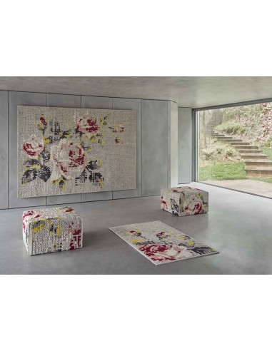 Canevas Flowers Tappeto Natural 80x145 by Gan Rugs