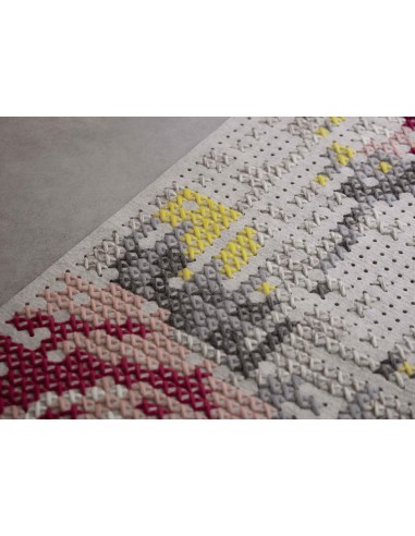 Canevas Flowers Tappeto Natural 80x145 by Gan Rugs