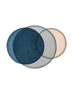 Crystal Rug Blue 190x260 by Gan Rugs