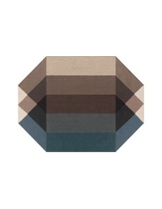 Diamond Outdoor Rug Blue-Brown 170x220 by Gan Rugs