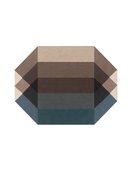Diamond Outdoor Rug Blue-Brown 170x220 by Gan Rugs