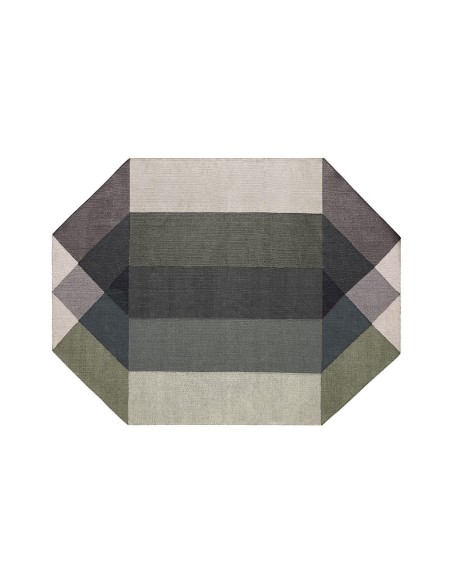 Diamond Outdoor Rug Green-Grey 200x260 by Gan Rugs