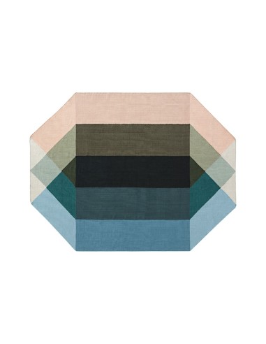Diamond Outdoor Tappeto Nude-Petrol 300x390 by Gan Rugs
