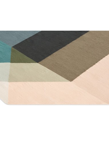 Diamond Outdoor Tappeto Nude-Petrol 300x390 by Gan Rugs