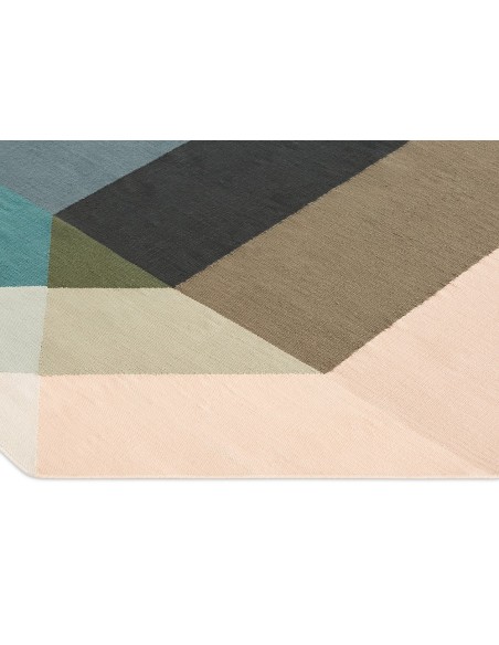 Diamond Outdoor Tappeto Nude-Petrol 300x390 by Gan Rugs