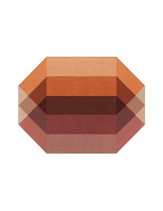 Diamond Outdoor Tappeto Orange-Wine 170x220 by Gan Rugs