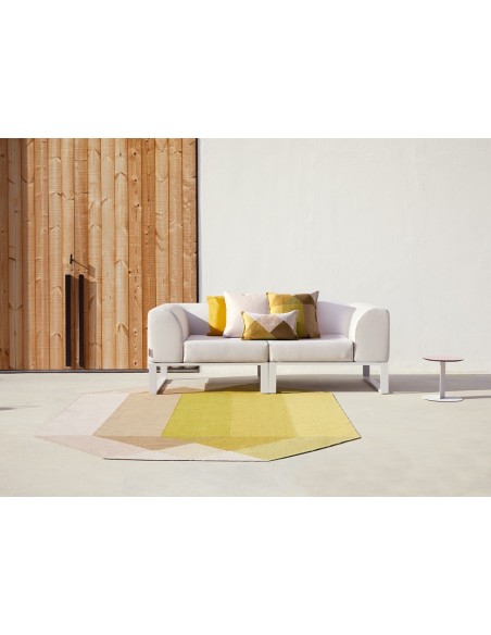 Diamond Outdoor Rug Pink-Yellow 200x260 by Gan Rugs