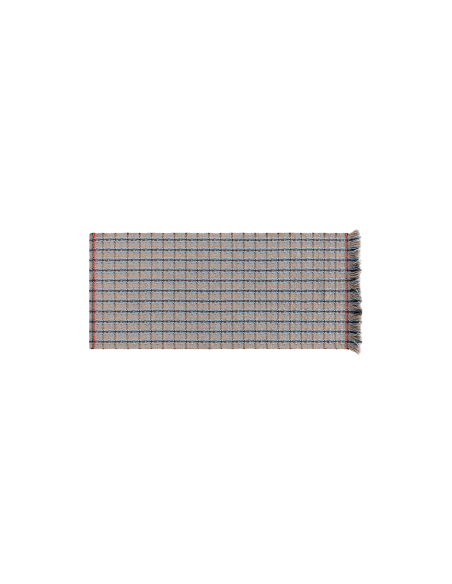 Garden Layers Outdoor Tappeto Checks Blue 90x200 by Gan Rugs