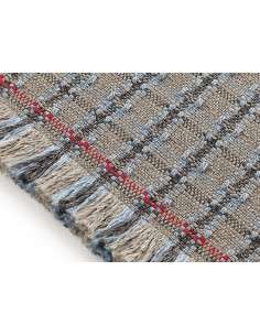 Garden Layers Outdoor Rug Checks Blue 90x200 by Gan Rugs 2