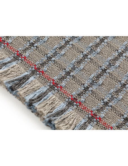 Garden Layers Outdoor Tappeto Checks Blue 90x200 by Gan Rugs