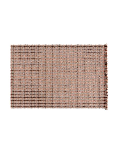Garden Layers Outdoor Rug Checks Terracotta 200x300 by Gan Rugs