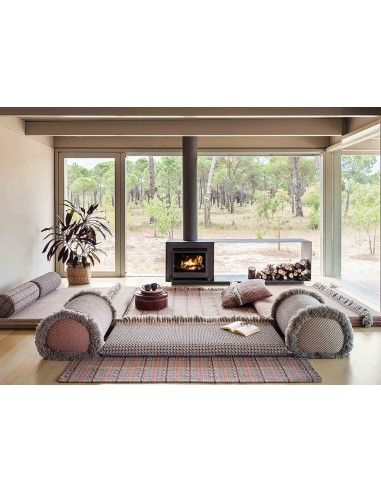 Garden Layers Outdoor Rug Checks Terracotta 200x300 by Gan Rugs