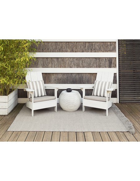 Garden Layers Outdoor Rug Diagonal Almond-Ivory 200x300 by Gan Rugs