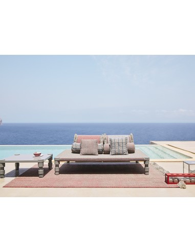 Garden Layers Outdoor Tappeto Diagonal Almond-Red 180x240 by Gan Rugs