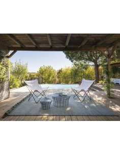 Garden Layers Outdoor Rug Diagonal Aloe-Opal 90x200 by Gan Rugs 2