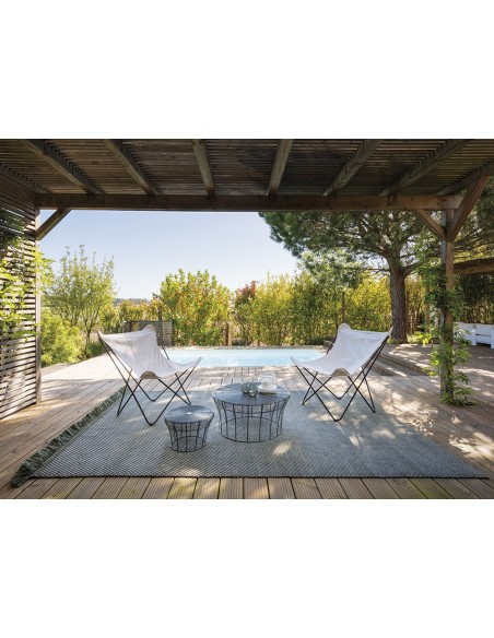 Garden Layers Outdoor Tappeto Diagonal Aloe-Opal 200x300 by Gan Rugs