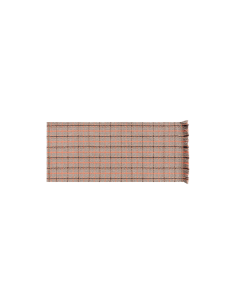 Garden Layers Outdoor Rug Tartan Terracotta 90x200 by Gan Rugs