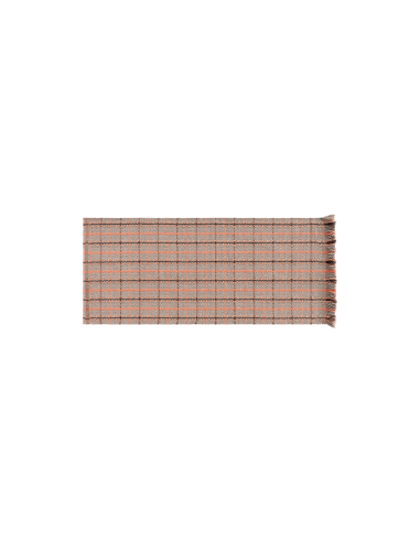 Garden Layers Outdoor Rug Tartan Terracotta 90x200 by Gan Rugs