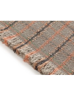 Garden Layers Outdoor Rug Tartan Terracotta 90x200 by Gan Rugs 2