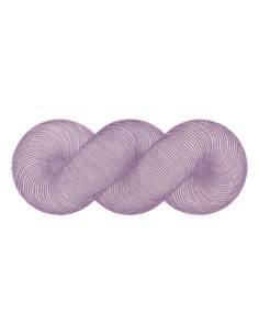 Hand Tufted Giro Tappeto Lilac 132x324 by Gan Rugs