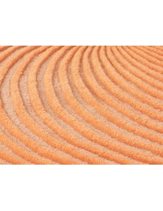 Hand Tufted Giro Tappeto Peach Big 264x363 by Gan Rugs 2