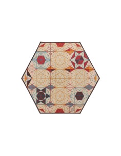Hexa Rug Orange 261x300 by Gan Rugs
