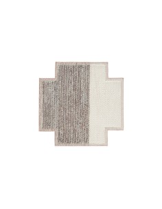 Mangas Space Tappeto Plait Ivory 160x160 by Gan Rugs