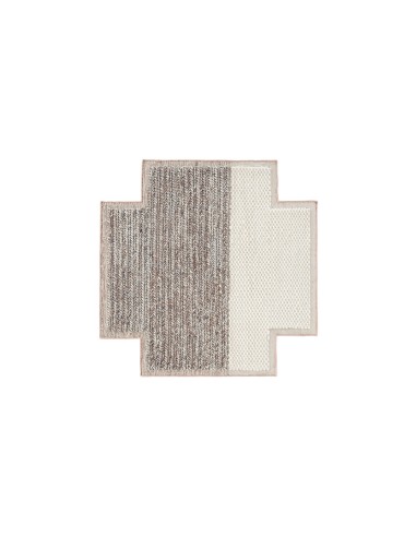 Mangas Space Tappeto Plait Ivory 160x160 by Gan Rugs