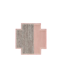 Mangas Space Tappeto Plait Pink 160x160 by Gan Rugs
