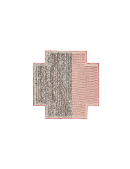 Mangas Space Tappeto Plait Pink 160x160 by Gan Rugs