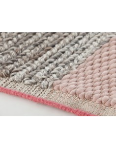 Mangas Space Tappeto Plait Pink 160x160 by Gan Rugs 2