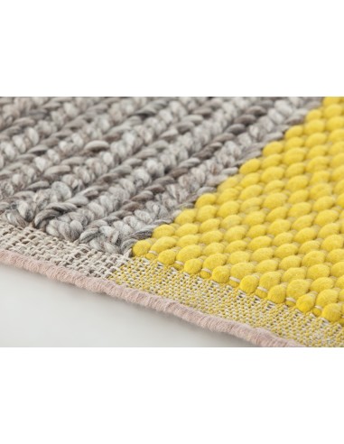 Mangas Space Tappeto Plait Yellow 160x250 by Gan Rugs