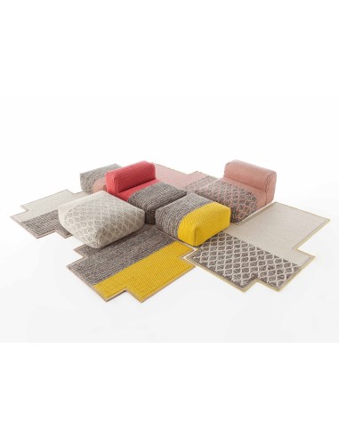 Mangas Space Tappeto Plait Yellow 160x250 by Gan Rugs