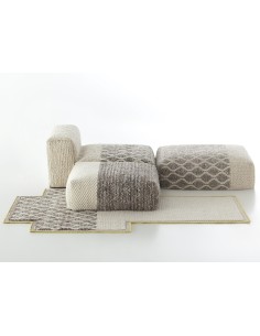 Mangas Space Tappeto Rhombus Ivory 160x250 by Gan Rugs 2