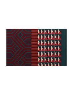 Ndebele Rug Red 170x240 by Gan Rugs