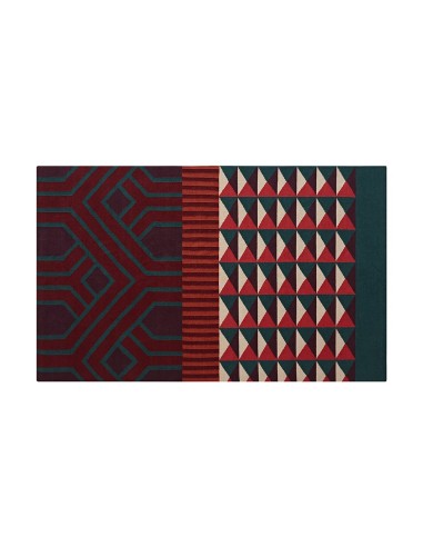 Ndebele Rug Red 170x240 by Gan Rugs