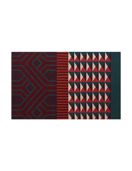 Ndebele Tappeto Red 170x240 by Gan Rugs