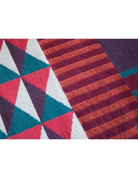 Ndebele Rug Red 170x240 by Gan Rugs
