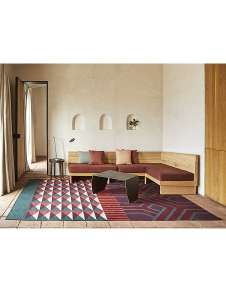 Ndebele Rug Red 200x300 by Gan Rugs