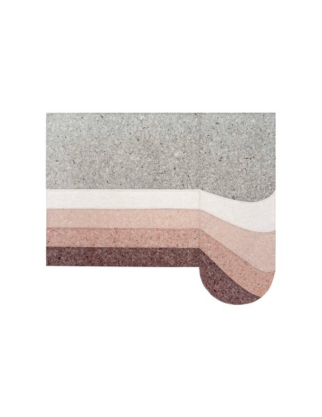 Nuances Rug Round Burgundy 250x300 by Gan Rugs