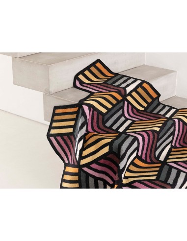 Parquet Rug Hexagon Orange 153x203 by Gan Rugs