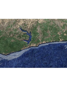 Plastic Rivers Tappeto Niger rotondo 250 by Gan Rugs 2