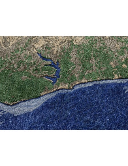 Plastic Rivers Rug Niger Ø 250 by Gan Rugs