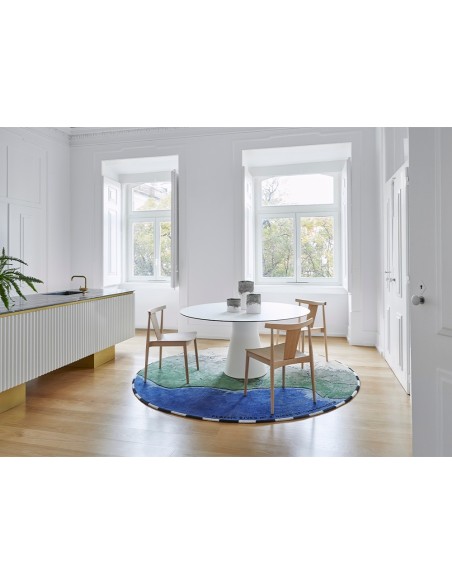 Plastic Rivers Rug Niger Ø 250 by Gan Rugs