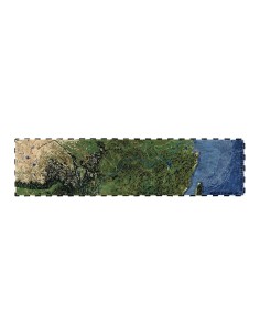 Plastic Rivers Tappeto Yangtze 100x400 by Gan Rugs