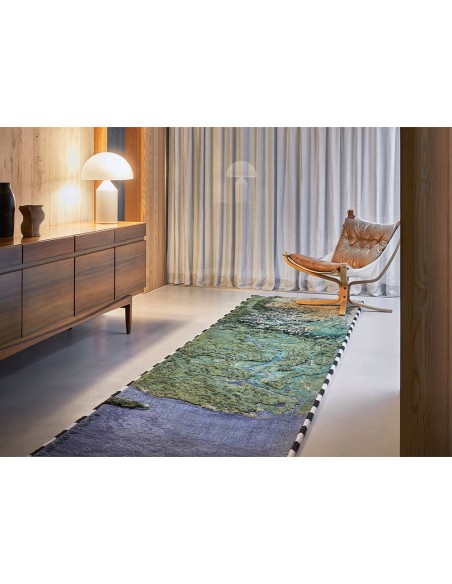 Plastic Rivers Rug Yangtze 100x400 by Gan Rugs