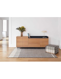 Reversible Rug Black 170x240 by Gan Rugs 2